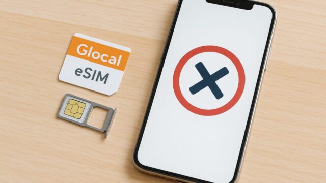 glocal-esim-not-connected